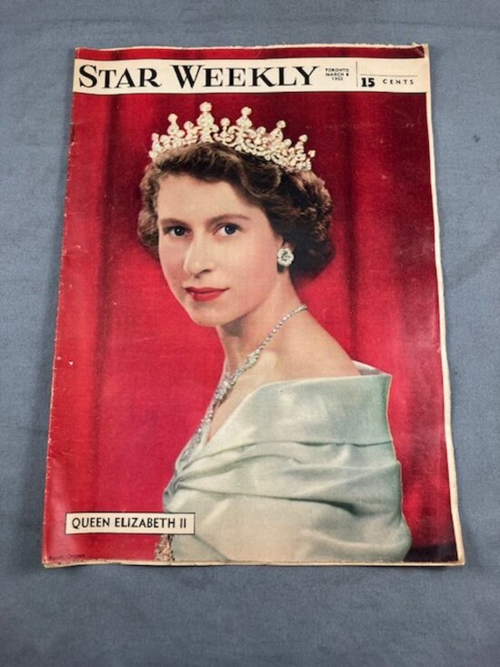 Toronto Star Weekly Other - Vtg Toronto Star Weekly Magazine March 8 1952 Queen Elizabeth